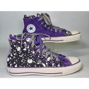 Converse Chuck Taylor Double Upper Men's 5.5 Women's 7.5 Purple Black‎ Shoes Y2K